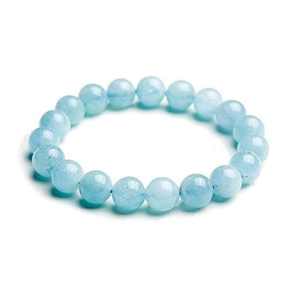 Soothing Bracelet - Natural Aquamarine bracelet - Crystal Stone Bracelet